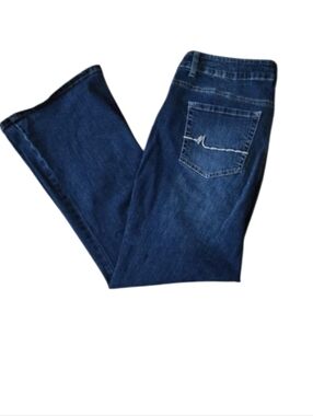 M Jeans By Maurices Bootcut Jeans Womens 16W Dark Wash Mid Rise Stretch 16W